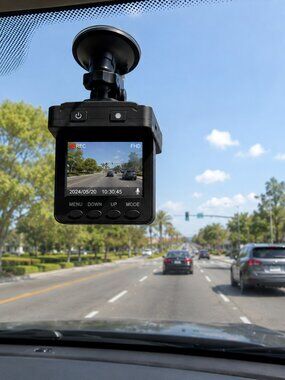 HD Portable DVR Dash Cam 2.5" TFT LCD Car Camera w/ Mount Open Box
